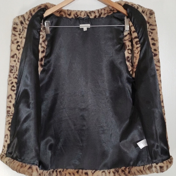 Talbots Leopard Print Faux Fur Vest - Picture 6 of 9
